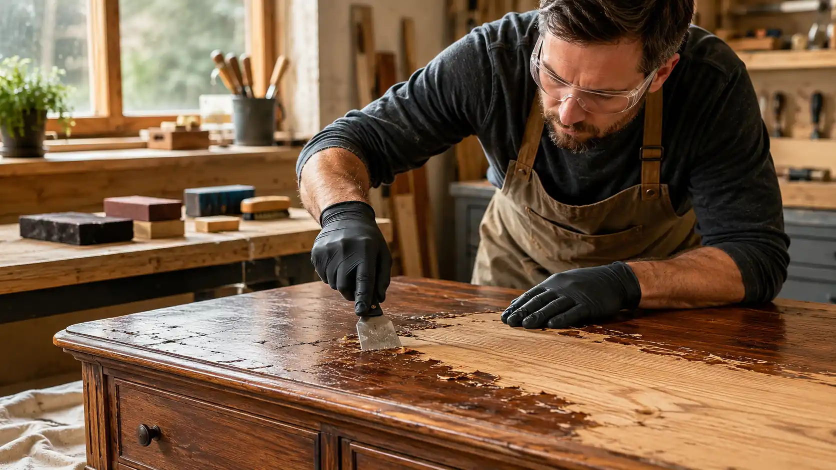 How to Remove Old Finishes from Wood Safely